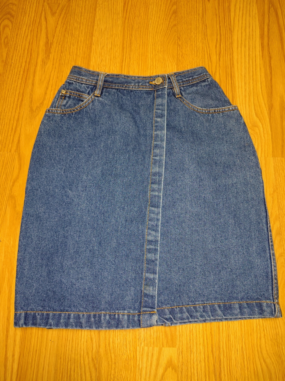 Vintage Gitano Wraparound Denim High Waisted Skirt Size 5/6
